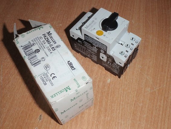 Выключатель автоматический Moeller EATON PKZM0-0,63 0,4-0,63A 690VAC 3-х полюсный отключающая способ