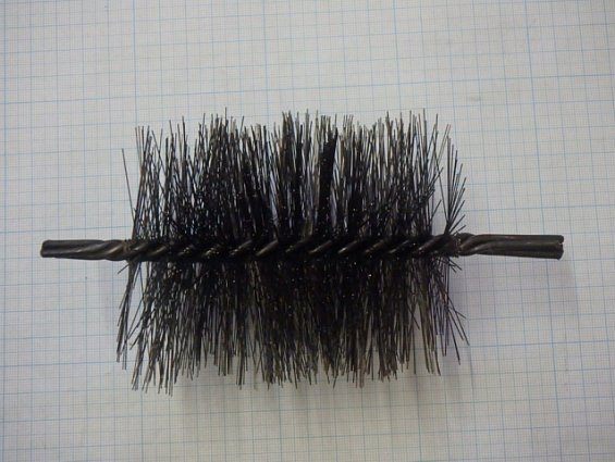 Щетка-ерш стальной Д88х90х160х3.0х0.3мм D88х90х160х3.0х0.3mm диаметр-Ф88мм длина ворса-90мм длина об