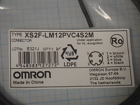 Кабель OMRON XS2F-LM12PVC4S2M