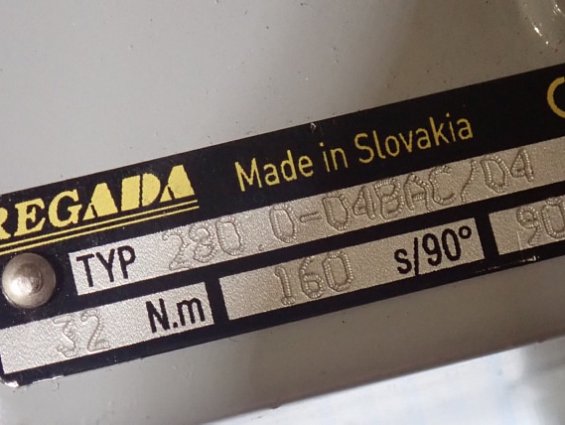 Электропривод REGADA 280.0-04BAC/04 32N.m 160s/90 IP54 230V 50Hz 0,025A Made in Slovakia