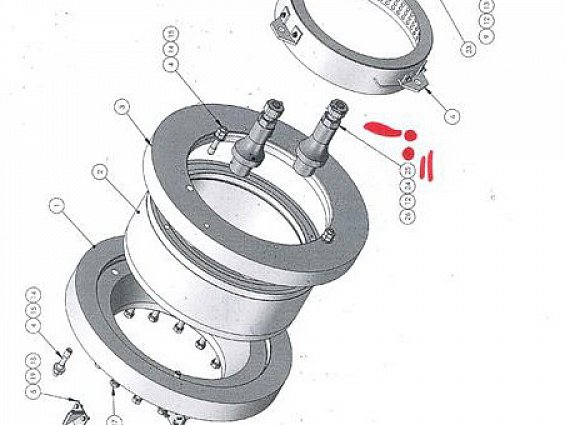 Колонка EVOLUTION 50003941 Colonnette APR81 101100 гранулятора свекловичного жома Maguin