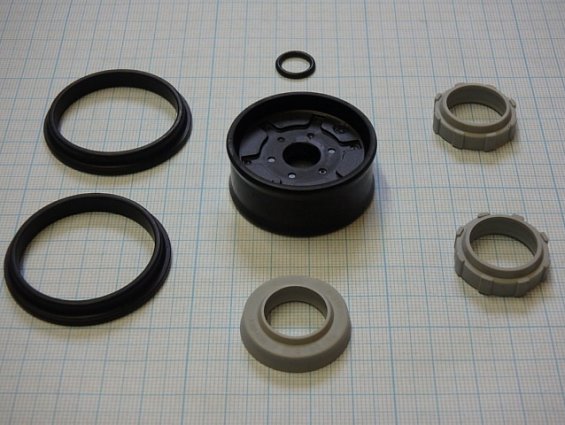 Ремкомплект пневмоцилиндра pneumax rg1319/0016 набор уплотнений с манжетами поршня D=40мм