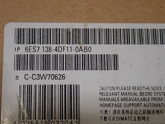 Модуль SIEMENS 6ES7 138-4DF11-0AB0 Made in Germany