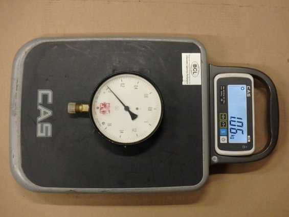 Манометр МТП-160 0-1,6кгс/см2 кл.т.1,5 1985г.в.