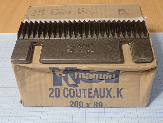 Нож барабанной свеклорезки Maguin DRUM BEET SLICER 2000-600-60 K.MAGUIN 25A 5392 200х89