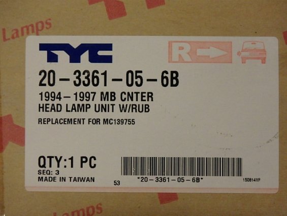 Фара передняя правая mitsubishi canter 94-03 tg-214-1131R-LD tyc для автомобиля MITSUBISHI CANTER