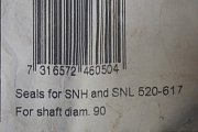 Уплотнение корпуса SKF TSN520L Seals for SNH and SNL 520-617 For shaft diam.90 комплект