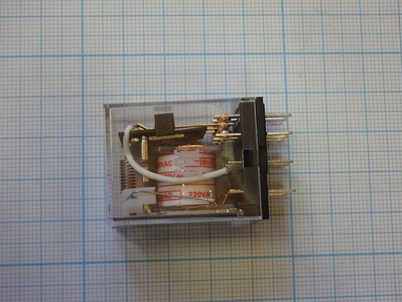 Реле промежуточное JZX-22F(D)/3Z CHNT Зперекл.контакта 5А АС 220V с LED индикатором