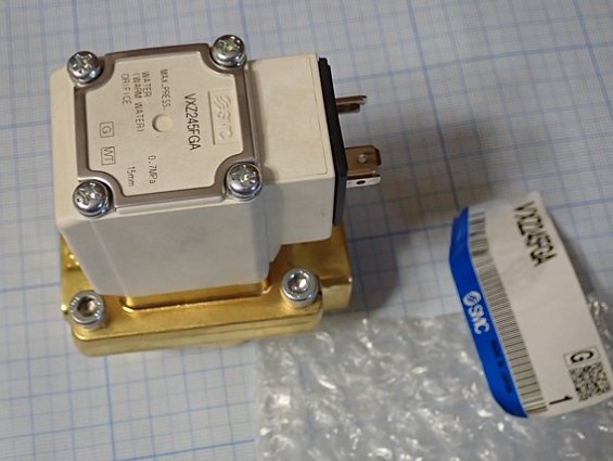 Клапан электромагнитный smc vxz245fga 2/2-ходовой 24vdc 12w 0.7MPa water warm water
