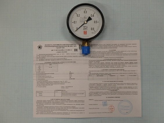 Манометр bd ДМ1 ДМ-1 0-0.6МПа M20х1.5 номинальный диаметр корпуса Ф100мм класс точности 1.5 радиальн