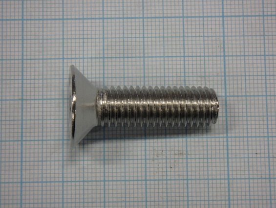 Винт М10х35 А2-70 DIN7991 ISO 10642 из нержавеющей стали с потайной головкой и внутренним шестигранн