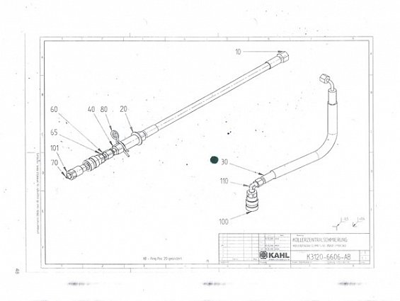 Высоконапорный шланг KAHL K6425-0574 HOCHDRUCKSCHLAUCH пресса гранулятора