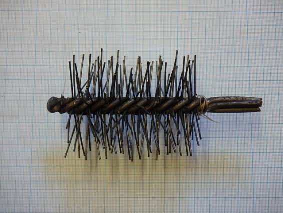 Щетка-ерш стальной Д63х75х120х4.0х1.0мм D63х75х120х4.0х1.0mm диаметр-Ф63мм длина ворса-75мм