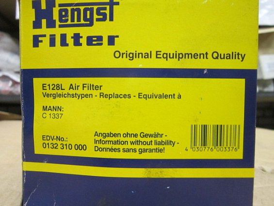 Фильтр воздушный e128l Air Filter hengst filter gmbh германия