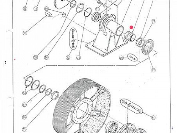 Подшипник бронзовый Promill APR25 0139.. Palier en bronze главного вала пресс-гранулятора