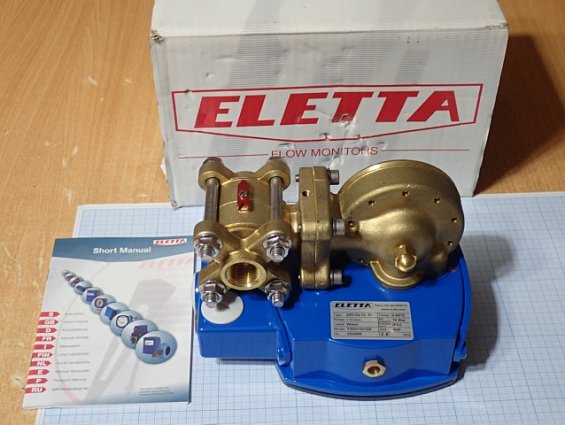 Расходомер ELETTA S05-GL15-R Water 130011015R 2-10 l/min 16bar 5% IP43 0...+90C стрелочный индикатор