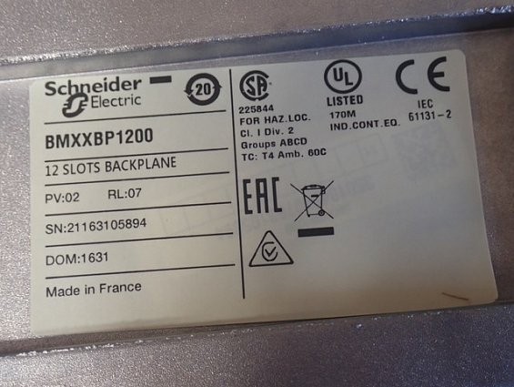 ШАССИ Schneider Electric BMXXBP1200