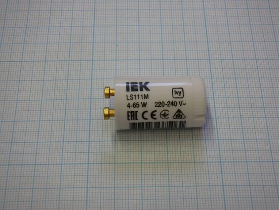 Стартер для зажигания люминисцентных ламп IEK LS111M 4-65Вт 220-240В LLD111-LS-65