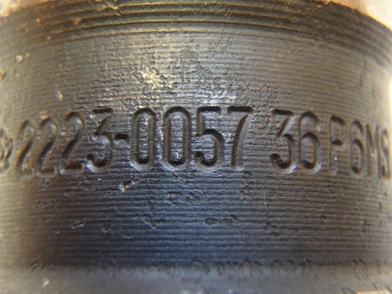 Фреза концевая 2223-0057 диаметр 36мм длина 179мм шесть зубьев Р6М5 ГОСТ 17026-71 с коническим хвост