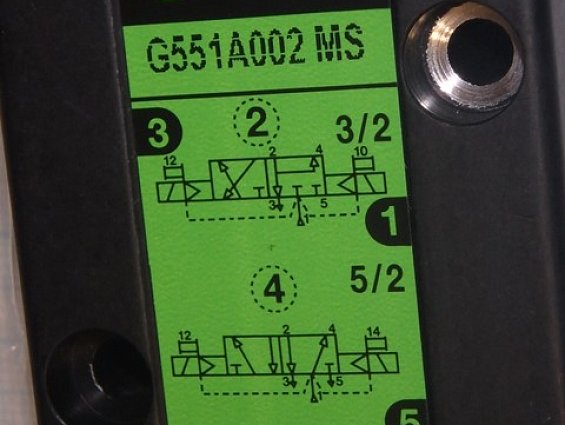 Пневмораспределитель asco g551a002ms 230/50-60Hz в сборе с двумя катушками asco 400127-097