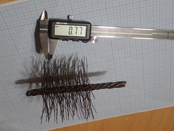 Щетка-ерш стальной Д100х80х160х4.0х0.8мм D100х80х160х4.0х0.8mm диаметр-Ф100мм длина ворса-80мм длина