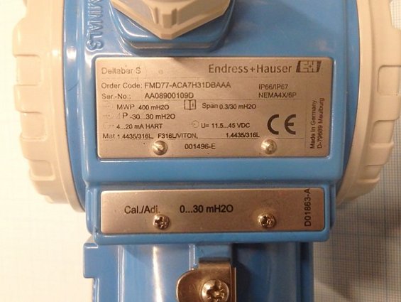 Преобразователь давления Endress+Hauser Deltabar-S FMD77-ACA7H31DBAAA IP66/IP67 400mH2O
