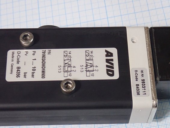 Электропневмораспределитель AVID 791N024DWD1MN00 24VDC 1...10bar Fig791/B.24VDC