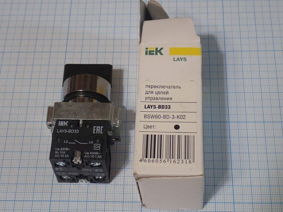 Переключатель iek LAY5-BD33 BSW60-BD-3-K02