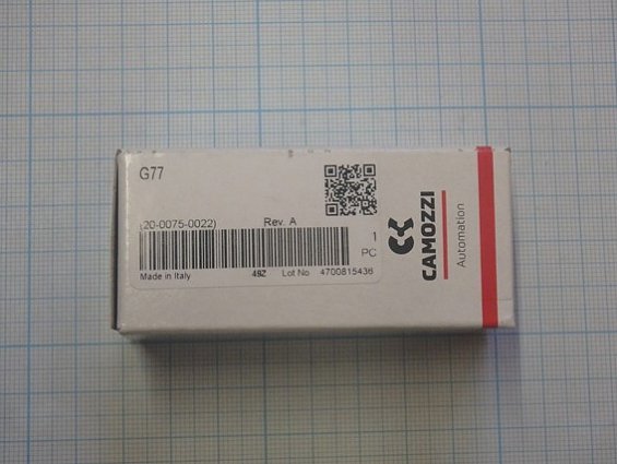 Соленоид G77 48V 50/60Hz 3.8VA 24VDC 3.1W ED100% катушка электромагнитная код-20-0075-0022