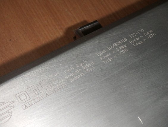 Пневмопривод двухсторонний omal DA480411S F07-F10 P.nom=5.6bar Tmin=-20C P.max=8.4bar