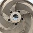 Колесо рабочее impeller насоса pompes-moret mp250-200-400 из кислотостойкой нержавеющей стали