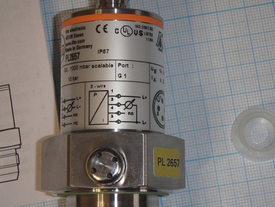 Датчик давления электронный ifm PL2657 pl-001brea01-e-zvg/US//P новая маркировка