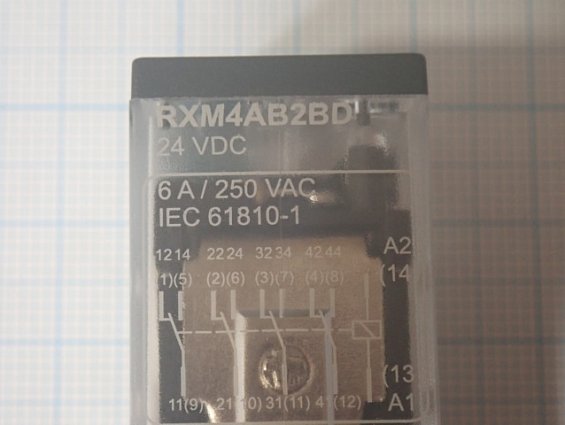 Реле Schneider Elecric RXM4AB2BD 24VDC 6A/250VAC IEC61810-1