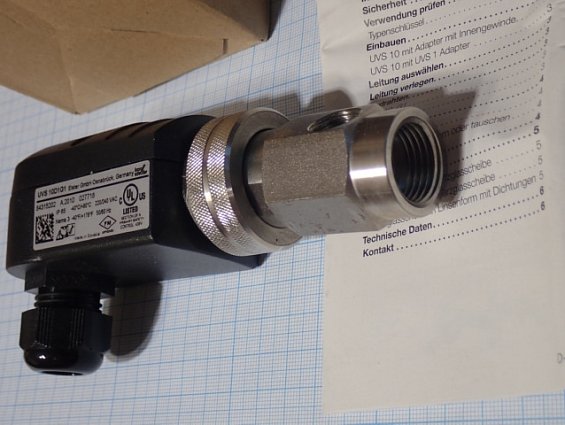 Датчик пламени газа krom schroder UVS 10D1G1 84315202 Elster UV-Sonde UV-Detector Cellule-UV Made in