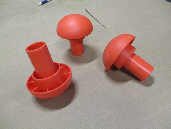 Защита пластиковая Грибок для арматуры диаметром 8-16мм защитный наконечник оранжевого цвета