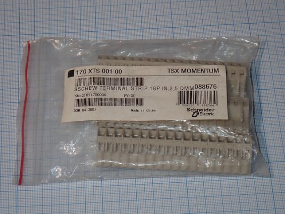 Клеммный блок Schneider Electric 170XTS00100 КОМПЛЕКТ 3ШТ Made in China