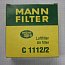 Фильтр воздушный C1112/2 C1112-2 Filtre air FILTERWERK МANN+HUMMEL GMBH ГЕРМАНИЯ для упаковочной маш