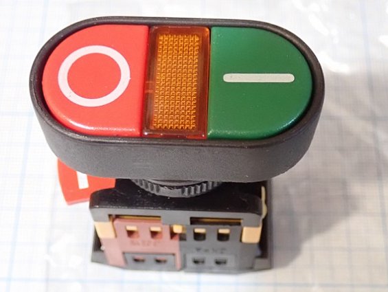 Кнопка TDM APBB-22N 230B d22mm I-O SQ0704-0021
