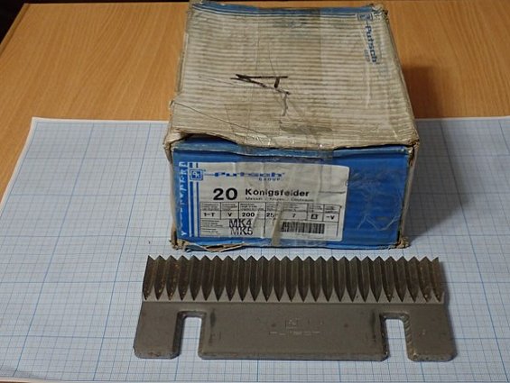 Нож барабанной свеклорезки Maguin DRUM BEET SLICER 2000-600-60 Putsch 1-TV200-25-7A-V 200х89 Konigsf