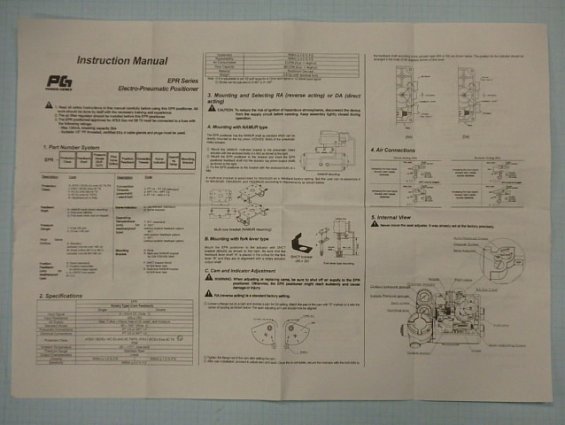 Электропневмопозиционер Power-Genex epr-wn2sl4ntr ELECTRO-PNEUMATIC POSITIONER 4-20mA DC 1.4-7bar IP