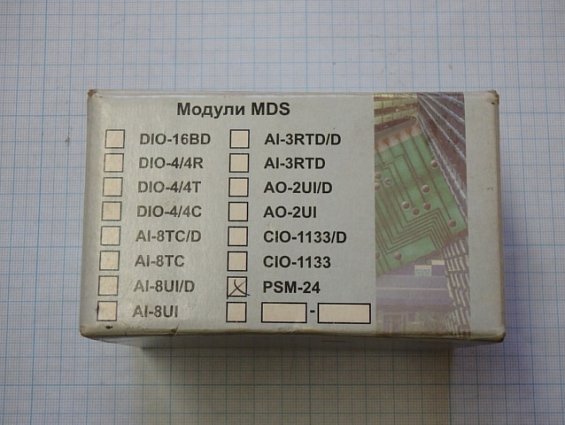 Блок питания модульный источник mds psm-24 ~220В 50Гц =24В двухканальный для питания модулей