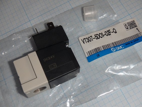 Клапан электропневматический smc Vt307-5D01-02F-Q 24VDC 0-0.7MPa SMC JAPAN