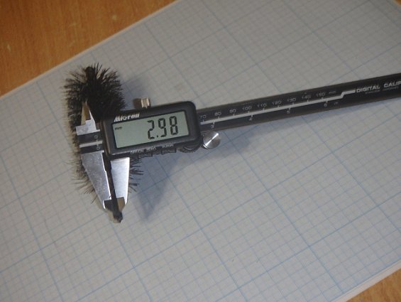 Щетка-ерш стальной Д44х95х140х3.0х0.4мм D44х95х140х3.0х0.4mm диаметр-Ф44мм