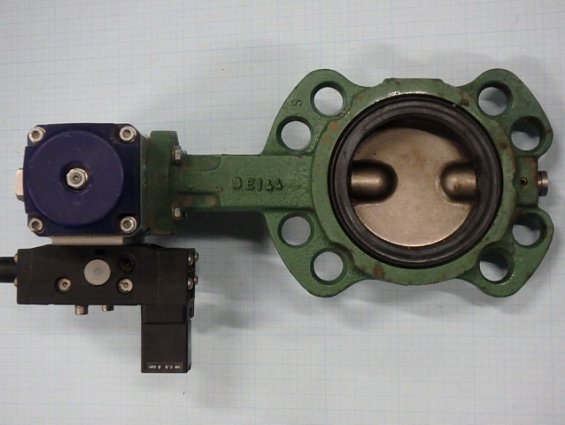 Затвор Saunders-Via Alfa Laval DN80 PN16 K30080BI-221EEOA + пневмопривод RP300605000A00 + пневморасп