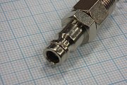 Пневмоштекер PNEUMAX A367/1 A367-1 для пневморозетки МИНИ БРС латунь никелерованная