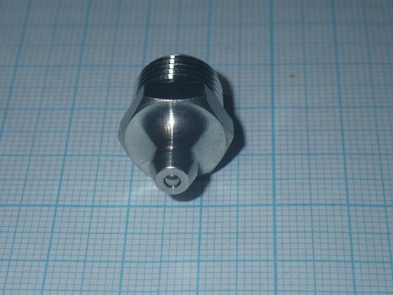Пресс-масленка прямая с трубной конической резьбой R 1/4" нержавеющая сталь AISI316 РЕЗЬБА ПРОСЛАБЛЕ