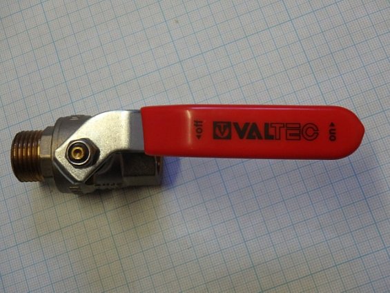 Кран шаровой латунный valtec VT.215.N.04 1/2" dn15 pn40 полнопроходной valtec base с флажковой рукоя