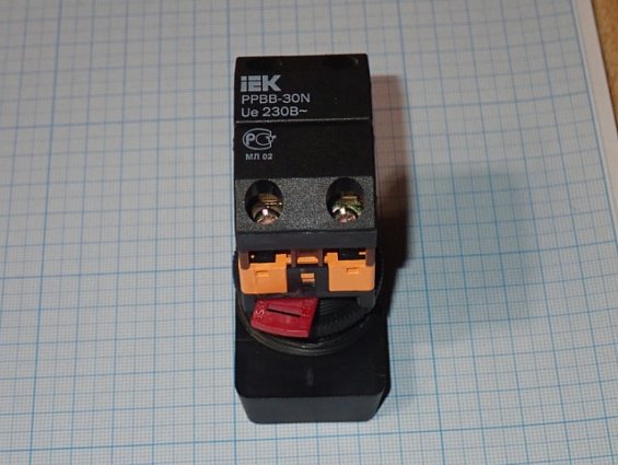 Кнопка iEK PPBB-30N Ue230В~