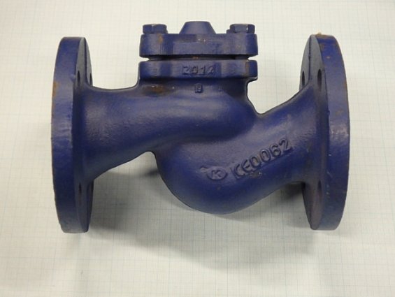 Клапан обратный чугунный фланцевый V287-050 DN50 PN16 EN-JL1040 серый чугун Тмакс=300гр.С
