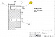 Болт с шестигранной головкой KAHL K6056-1606 0030 SECHSKANTSCHRAUBE M. ZAPFEN пресса гранулятора сух